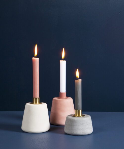 Alternative view of Cone Candleholder Tall Red Blush