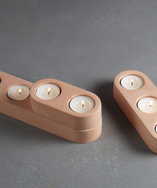 industriel design bloks lysestager