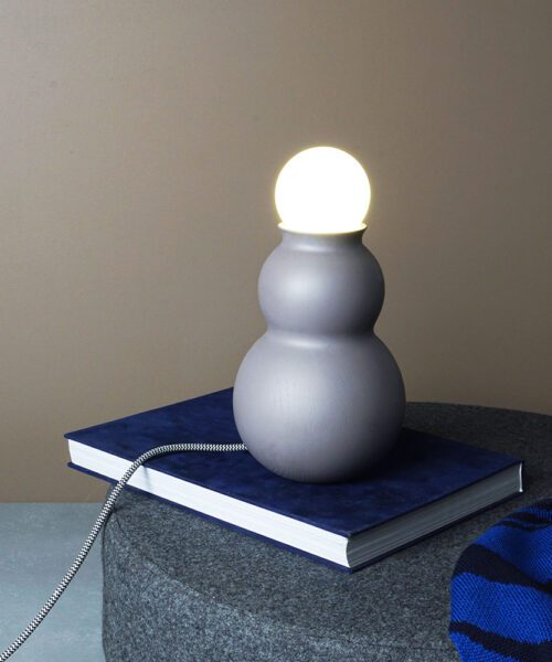 Alternative view of Tumling Lamp Grey Oak