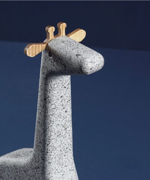 Alternative view of Concrete Giraffe Spotted Grey / Natural Ash