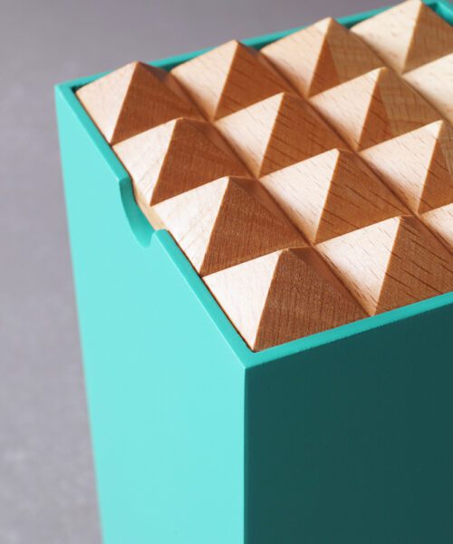 Alternative view of Pyramid Box Large Turquoise
