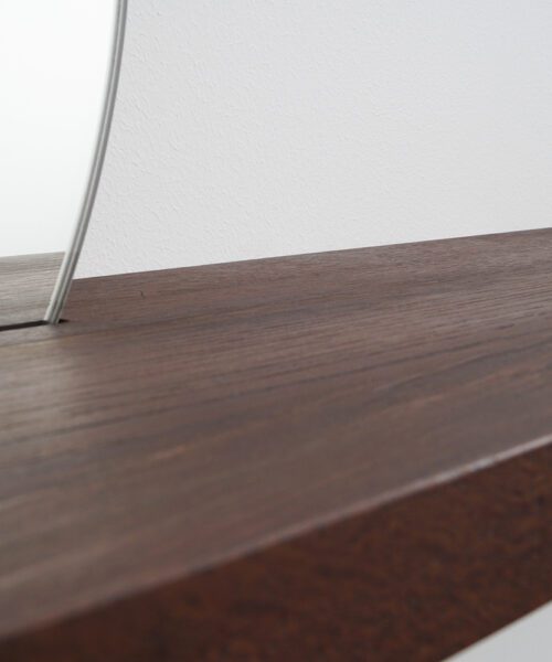 Alternative view of MOI Mirror Smoked Oak Shelf