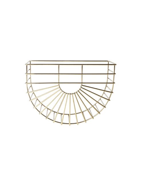Sunset Basket Wide Brass