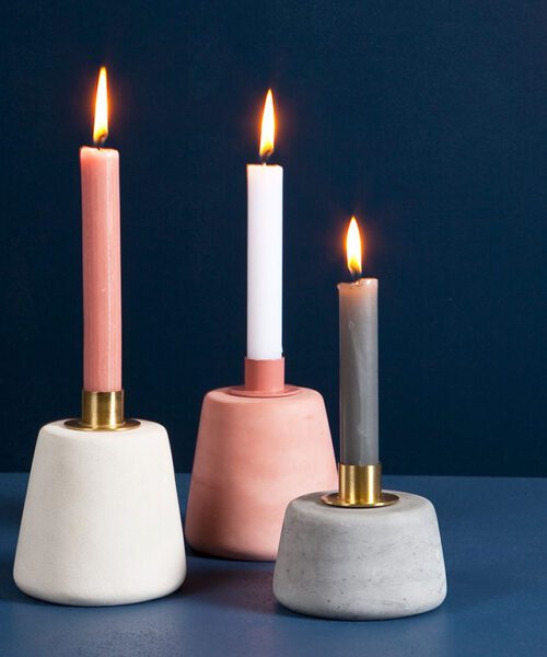 CONE CANDLEHOLDERS