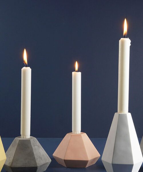 CONCRETE CANDLEHOLDERS